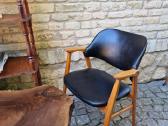 Vintažinis mid century bukmedžio masyvo krėslas - nuotraukos Nr. 11