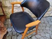 Vintažinis mid century bukmedžio masyvo krėslas - nuotraukos Nr. 13