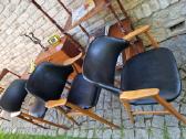 Vintažinis mid century bukmedžio masyvo krėslas - nuotraukos Nr. 19