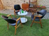 Vintažinis mid century bukmedžio masyvo krėslas - nuotraukos Nr. 24