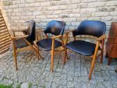 Vintažinis mid century bukmedžio masyvo krėslas - nuotraukos Nr. 29