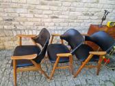 Vintažinis mid century bukmedžio masyvo krėslas - nuotraukos Nr. 30