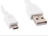 Naujas iš Usb A į micro usb baltas laidas 80cm