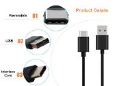 Naujas iš Usb A į micro usb juodas laidas 31cm