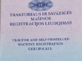 Traktoriaus priekaba 2pts-4,ratinė-savivar.