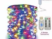 Girlianda 30 m. 300 ledų. Distancinis valdymas Usb