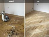 Medinių grindų, laiptų atnaujinimo darbai.