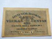 1 centas 1922m bankinio stovio + kopija - nuotraukos Nr. 3
