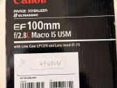 Canon Ef 100mm f/2.8l Macro Is Usm Made in Japan - nuotraukos Nr. 5