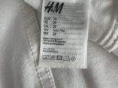 Baltos H&m džinsinės kelnės - nuotraukos Nr. 5