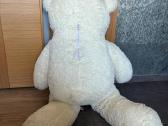 Didelė balta pliušinė meška 110cm XXL - nuotraukos Nr. 2