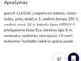 Jungiamieji kabeliai Gesis - nuotraukos Nr. 3