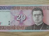 2001 metų 20 litų Aa serija