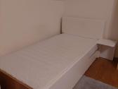 Meblik 90x120cm baltos sp. lova su čiužiniu