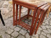 Vintažiniai mid century tikmedžio staliukai - nuotraukos Nr. 3