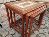 Vintažiniai mid century tikmedžio staliukai - nuotraukos Nr. 6