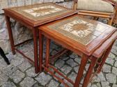 Vintažiniai mid century tikmedžio staliukai - nuotraukos Nr. 9