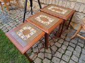 Vintažiniai mid century tikmedžio staliukai - nuotraukos Nr. 2
