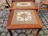 Vintažiniai mid century tikmedžio staliukai - nuotraukos Nr. 11