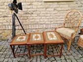 Vintažiniai mid century tikmedžio staliukai - nuotraukos Nr. 12