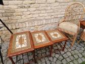 Vintažiniai mid century tikmedžio staliukai - nuotraukos Nr. 18