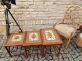 Vintažiniai mid century tikmedžio staliukai - nuotraukos Nr. 20