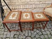 Vintažiniai mid century tikmedžio staliukai - nuotraukos Nr. 22