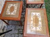 Vintažiniai mid century tikmedžio staliukai - nuotraukos Nr. 25