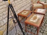 Vintažiniai mid century tikmedžio staliukai - nuotraukos Nr. 27