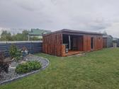 Pirtis sauna 4x6 plius stogine su tearasa