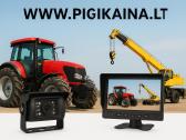 LCD monitorius 8 colių ir dvi galinio vaizdo kamer