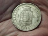 Vengrija 1 forintas 1881 sidabras