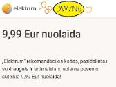 Elektrum nuolaidos kodas Dw7n6 - nuolaida 9,99 Eur - nuotraukos Nr. 3