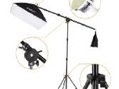 Fotostudijos komplektas su 3 fonais ir LED šviestu - nuotraukos Nr. 4