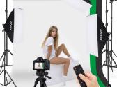 Fotostudijos komplektas su 3 fonais ir LED šviestu - nuotraukos Nr. 10
