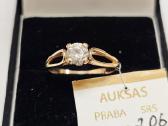 Auksinis žiedas - 203 Eur.