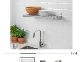 Ikea Kungsfors lentyna, nerūdijantis plienas, 60cm