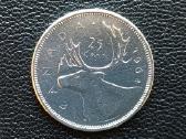 25 centai 1964m. Kanada sidabras
