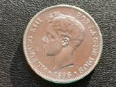 (685) 5 pesetos 1898m. Ispanija sidabras - nuotraukos Nr. 4