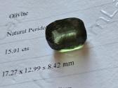 Parduoda natūralų 15ct peridotą