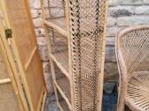 Vintažinės skelto bambuko rankų darbo etažerė - nuotraukos Nr. 10