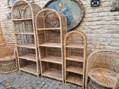 Vintažinės skelto bambuko rankų darbo etažerė - nuotraukos Nr. 26