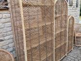 Vintažinės skelto bambuko rankų darbo etažerė - nuotraukos Nr. 36