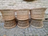 Vintažiniai rankų darbo skelto bambuko krėslai - nuotraukos Nr. 9