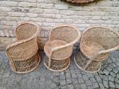 Vintažiniai rankų darbo skelto bambuko krėslai - nuotraukos Nr. 11