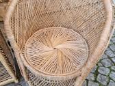 Vintažiniai rankų darbo skelto bambuko krėslai - nuotraukos Nr. 23