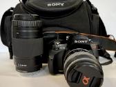 Fotoaparatas Sony Dslr -A230 ir 2 objektyvai