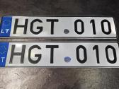 Gražūs auto numeriai GT automobiliui Hgt 010