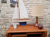 Vintažinė mid century tikmedžio stalinė lempa - nuotraukos Nr. 8