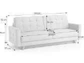 Minkšta sofa – lova su dėže patalynei „Vega" - nuotraukos Nr. 3